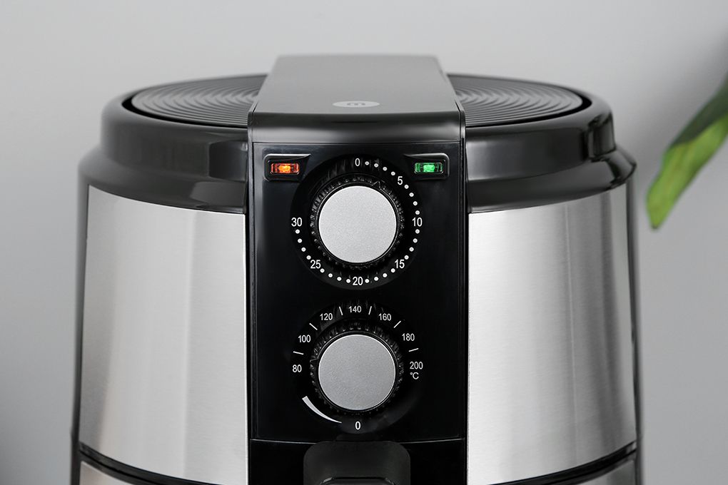 Nồi Chiên Không Dầu 5L Mishio MK220 - vỏ inox