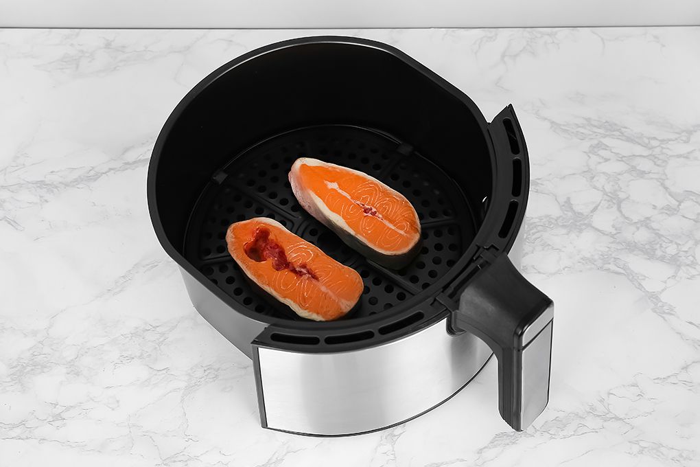 Nồi Chiên Không Dầu điện tử 5L Mishio MK221 - vỏ inox