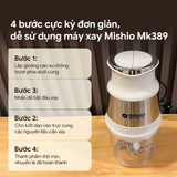 Máy Xay Mini Mishio MK389 - Dung Tích 0.8L, Xay Đồ Ăn Dặm, Gia Vị, Đồ Khô, Công Suất 250W Mạnh Mẽ