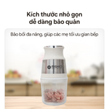 Máy Xay Mini Mishio MK389 - Dung Tích 0.8L, Xay Đồ Ăn Dặm, Gia Vị, Đồ Khô, Công Suất 250W Mạnh Mẽ