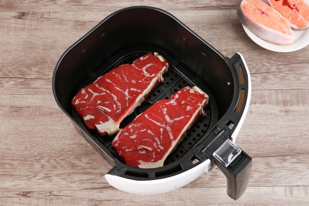 Nồi chiên không dầu điện tử Mishio MK-165 5.5L - Màu trắng