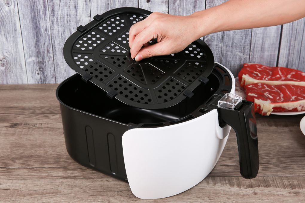 Nồi chiên không dầu điện tử Mishio MK-165 5.5L - Màu trắng