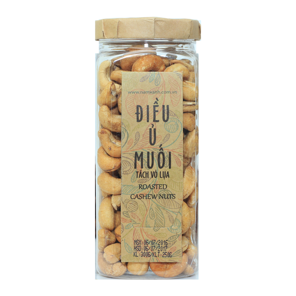 Hạt điều tách vỏ lụa Nam Xanh 250g (300g)