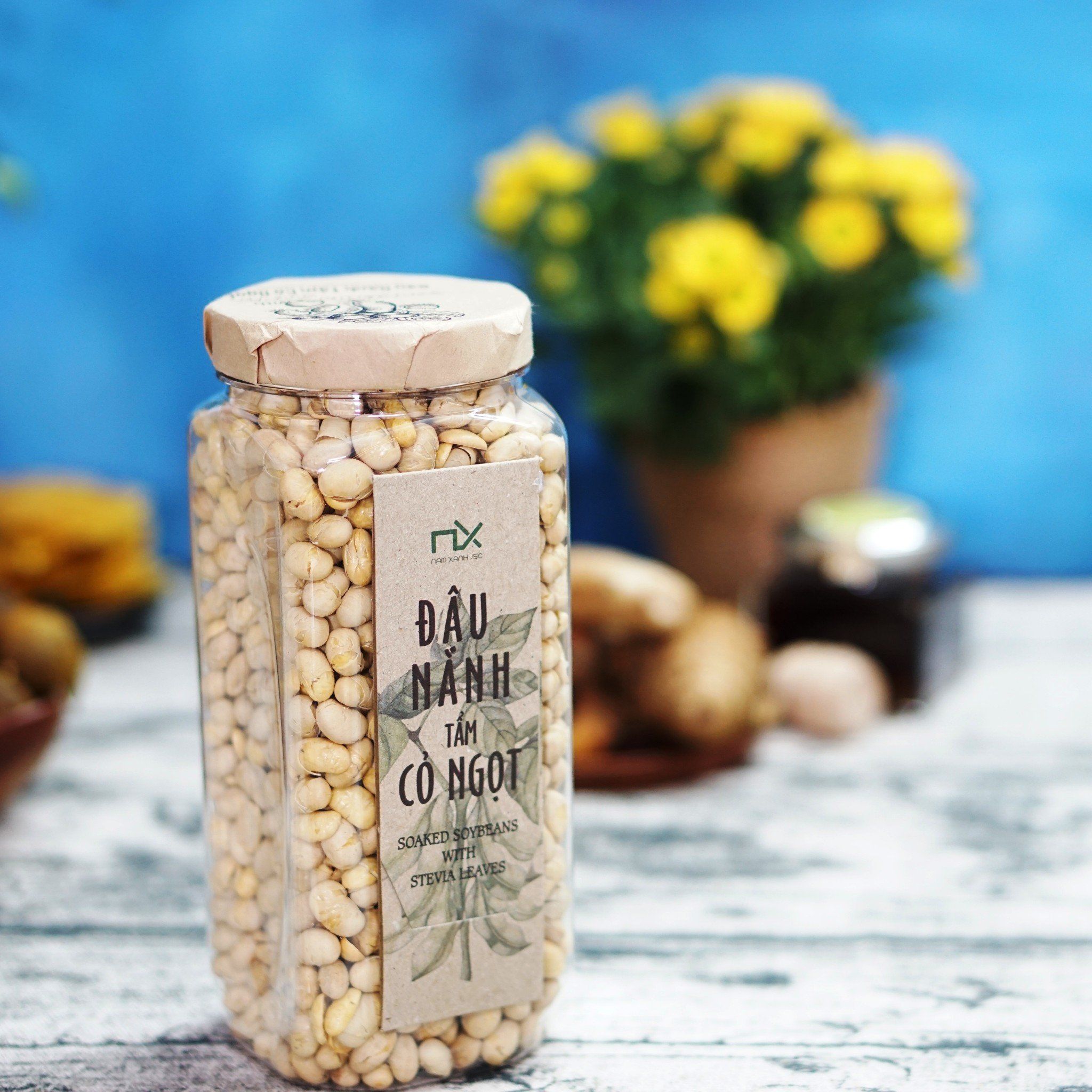 Đậu Nành Tẩm Cỏ Ngọt Nam Xanh 260g