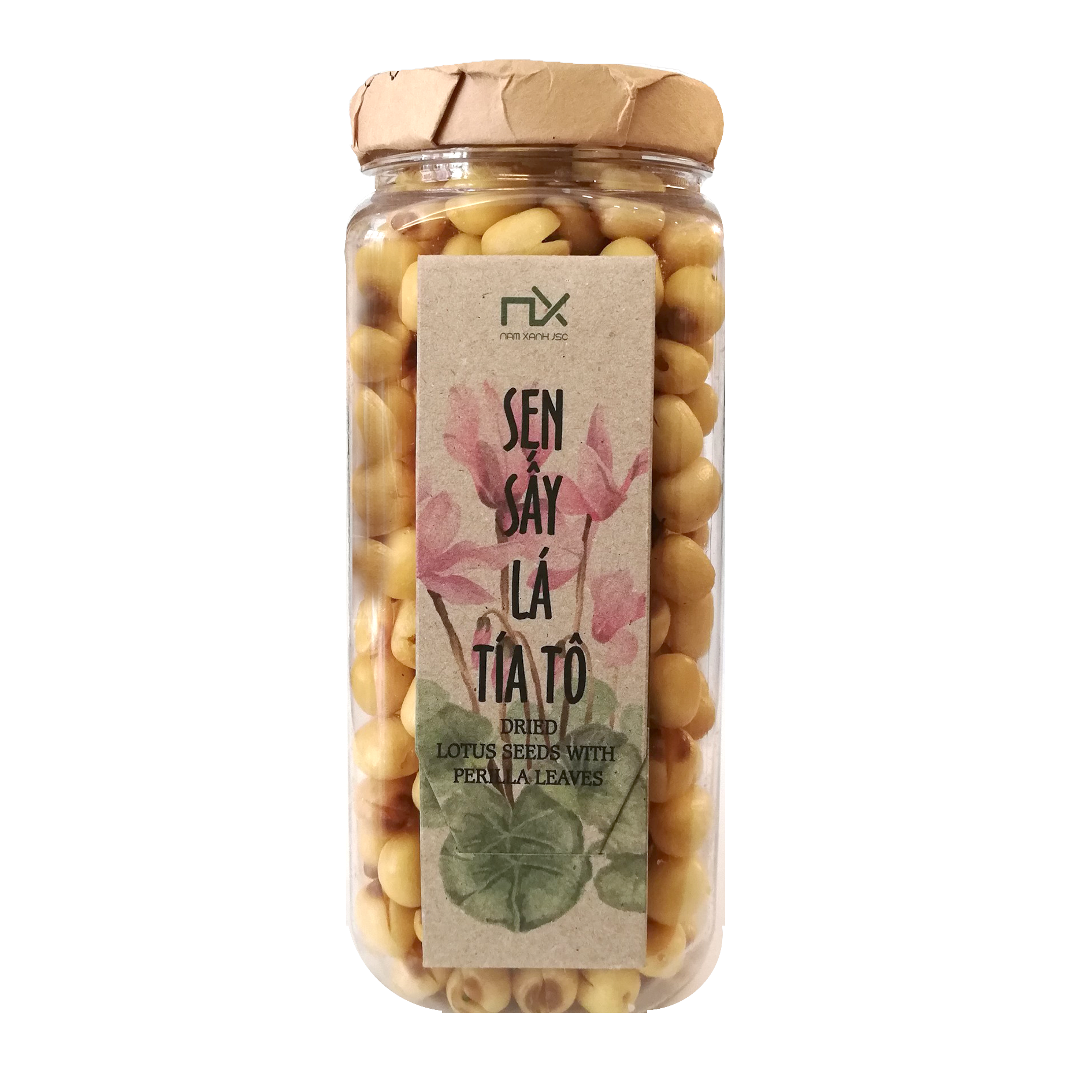 Hạt sen sấy lá tía tô Nam Xanh 230g (280g)