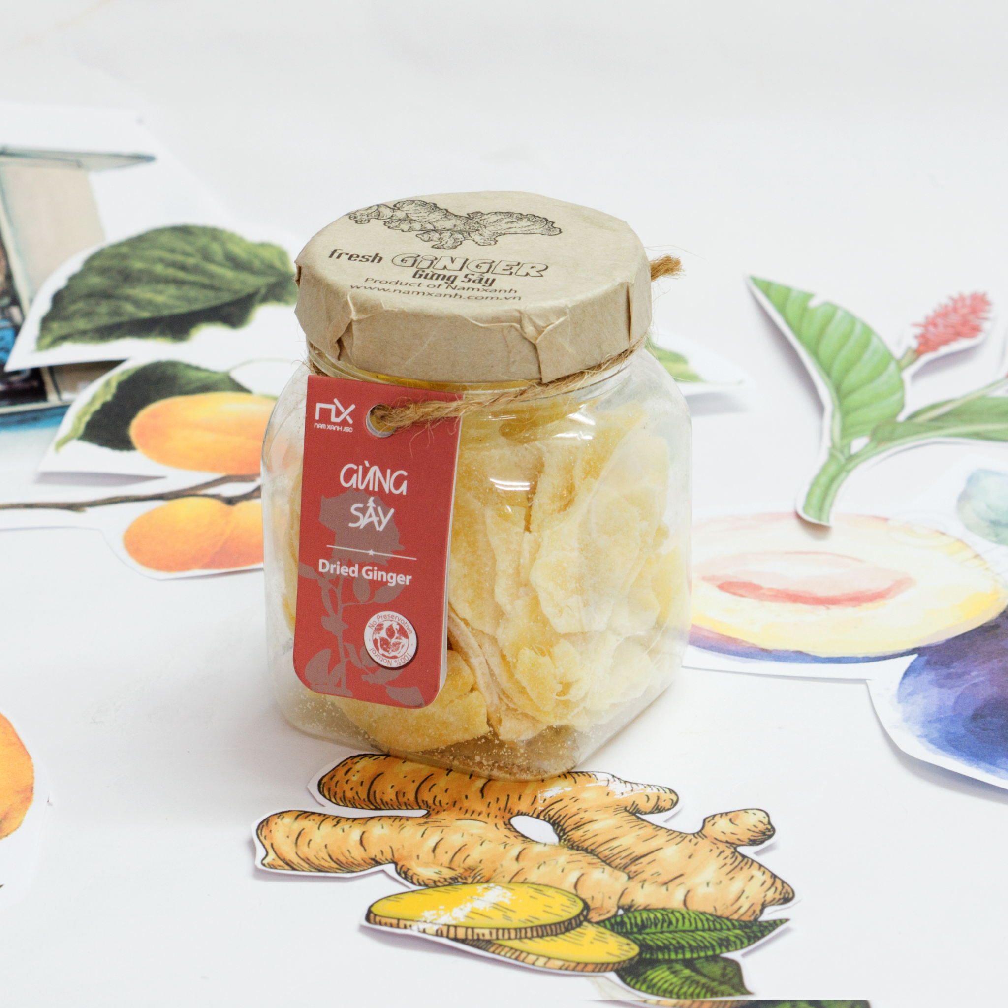 Mứt gừng Nam Xanh 60g (80g)
