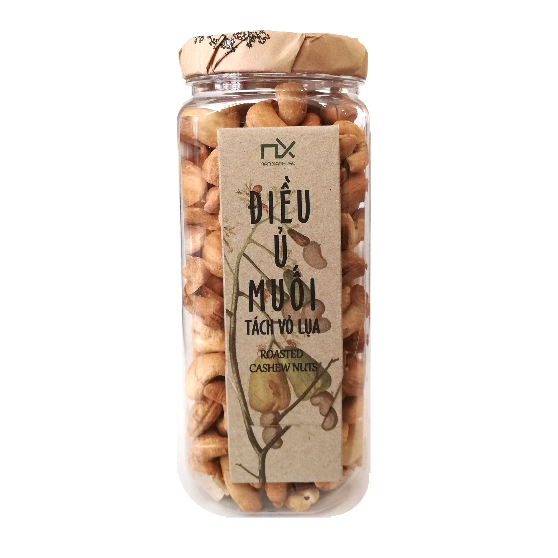 Hạt điều tách vỏ lụa Nam Xanh 250g (300g)