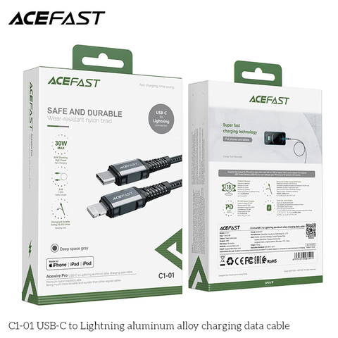  Dây Cáp ACEFAST Type C to Lightning (1.2m) - C1-01 