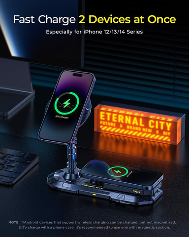  BỘ Đế SẠC KHÔNG DÂY & PIN SẠC MAGSAFE AOHI THE FUTURE ETERNAL CITY 