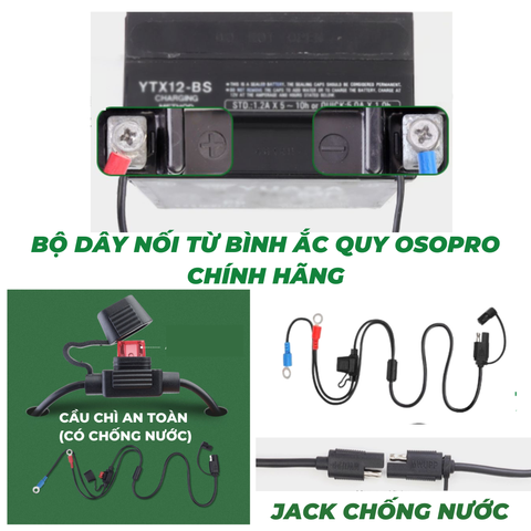  BỘ SẠC USB + TYPE C OSOPRO CHÍNH HÃNG (SẠC NHANH 12W) 