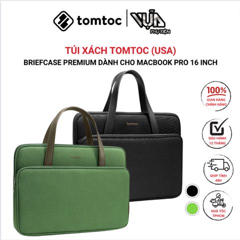  TÚI XÁCH TOMTOC (USA) BRIEFCASE PREMIUM Dành Cho MACBOOK PRO 16″ 