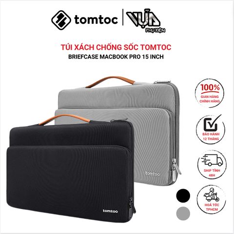  TÚI XÁCH CHỐNG SỐC TOMTOC (USA) BRIEFCASE Dành Cho MACBOOK PRO 15 Inch 