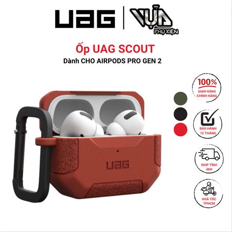  Ốp Nhựa Cứng Cho AIRPODS PRO GEN 2 (2022) UAG SCOUT Bảo vệ chống va chạm 