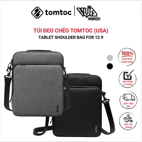  TÚI ĐEO CHÉO TOMTOC (USA) TABLET SHOULDER BAG FOR 12.9-INCH NEW IPAD PRO 2022-2018 H13-B03 