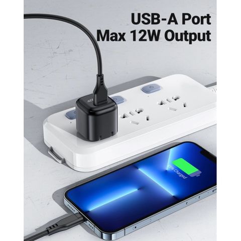  Củ Sạc ACEFAST 12W 1 cổng USB-A (US) -DA1 Sạc nhỏ gọn tiện lợi Vật liệu chống cháy nổ Tương thích nhiều thiết 