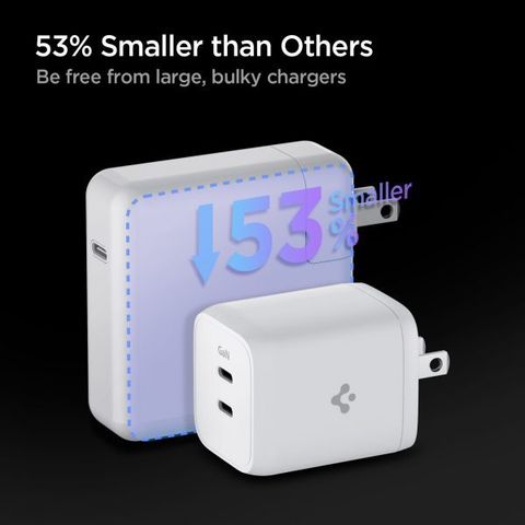  CỦ SẠC NHANH ARCSTATION WALL CHARGER 65W SPIGEN DÀNH CHO IPHONE,SAMSUNG, IPAD (GAN / 2-PORT /USB-C PD 65W 