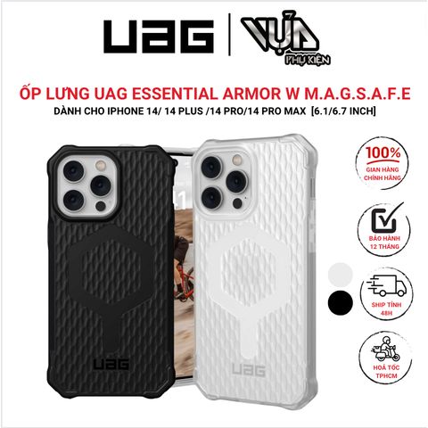  Ốp Lưng Cho IPHONE 14/ 14 PRO/ 14 PLUS/ 14 PRO MAX ESSENTIAL ARMOR W SẠC TỪ TÍNH BÁM DÍNH 