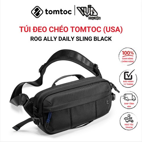  TÚI ĐEO CHÉO TOMTOC (USA) WANDER-T26 STEAM DECK – ROG ALLY DAILY SLING BLACK 