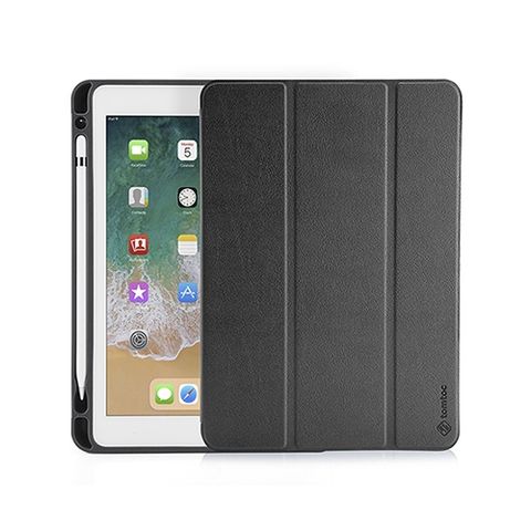  ỐP BAO DA TOMTOC (USA) SMART COVER SLIM WITH PEN HOLDER Dành Cho IPAD 9.7/10.5 Inch 