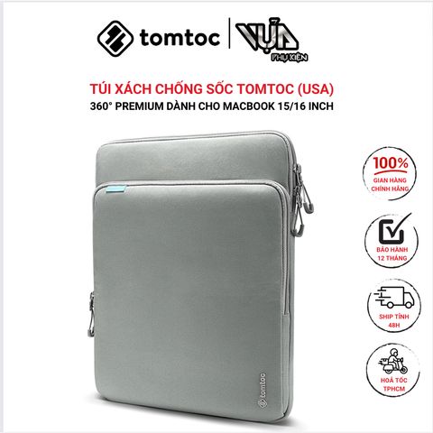  TÚI XÁCH CHỐNG SỐC TOMTOC (USA) 360° PREMIUM Dành Cho MACBOOK 15/16 Inch 