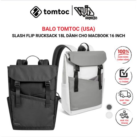  BALO TOMTOC (USA) SLASH FLIP RUCKSACK 18L Dành Cho MACBOOK / ULTRABOOK 16″ 