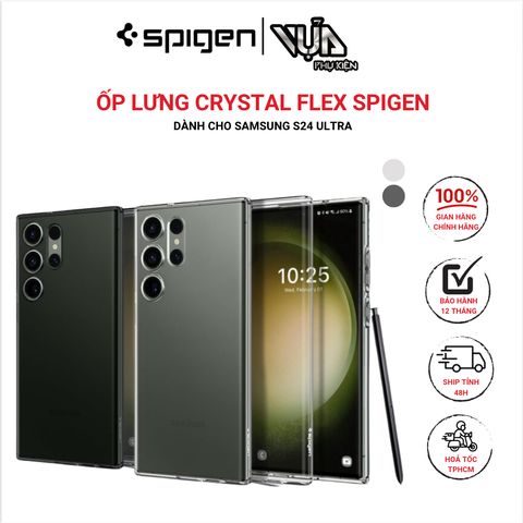  ỐP LƯNG CRYSTAL FLEX SPIGEN DÀNH CHO SAMSUNG S24 ULTRA 