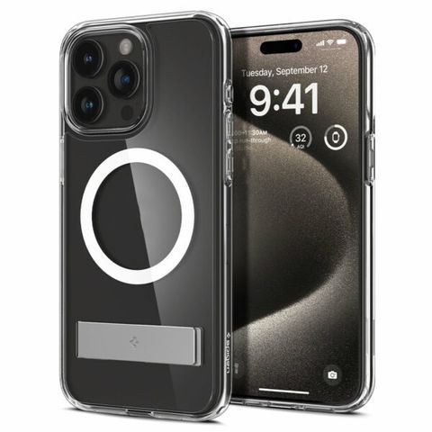  ỐP LƯNG IPHONE DÀNH CHO 15 PRO MAX SPIGEN ULTRA HYBRID S MAGFIT CRYSTAL CLEAR 