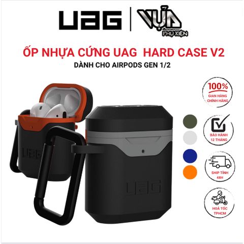  Ốp Nhựa Cứng Cho AIRPODS GEN 1/2 UAG HARD CASE V2  Bảo vệ chống va chạm 