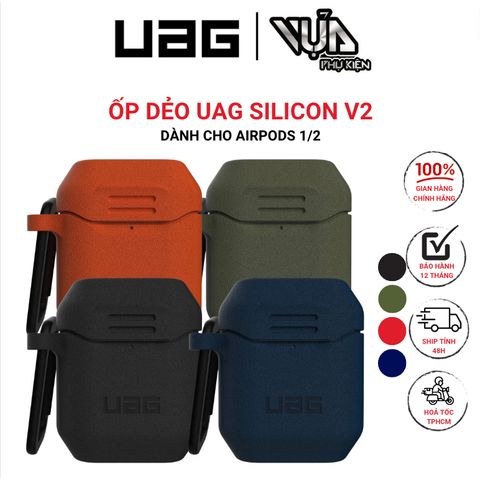  Ốp Dẻo Cho AIRPODS GEN 1/2 UAG SILICON V2 gọn nhẹ và kiểu dáng thanh mảnh 