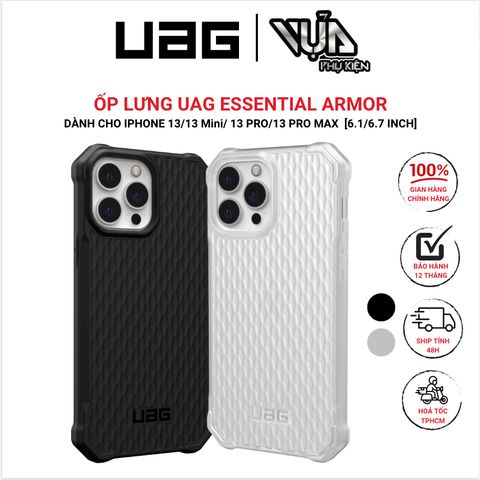  Ốp Lưng Cho IPHONE 13/ 13 MINI/ 13 PRO/ 13 PRO MAX UAG ESSENTIAL ARMOR phân tán va đập 