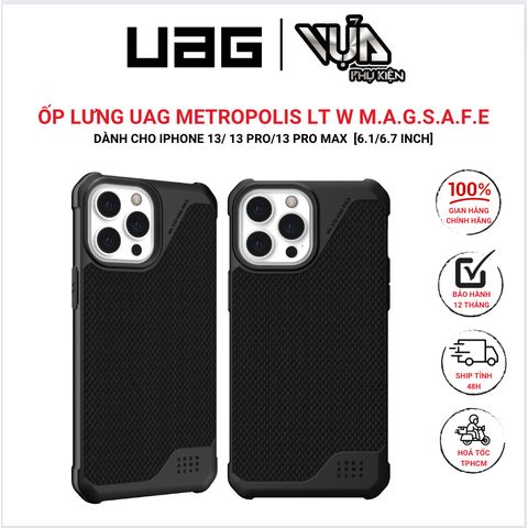  Ốp Lưng Cho IPHONE 13/ 13 PRO/ 13 PRO MAX METROPOLIS LT W SẠC TỪ TÍNH BÁM DÍNH tính năng giảm sốc giúp bảo 