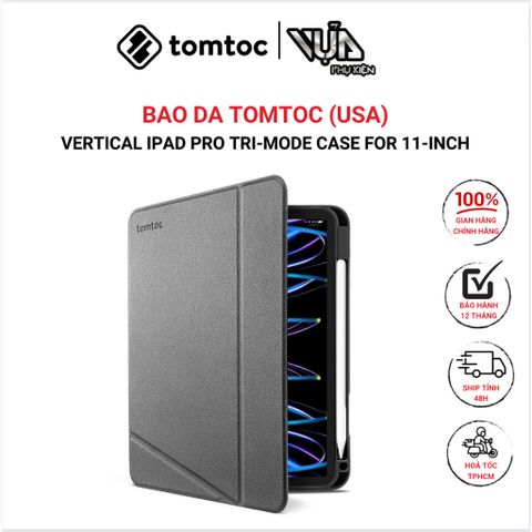  BAO DA TOMTOC (USA) VERTICAL IPAD PRO TRI-MODE CASE FOR 11-INCH IPAD PRO 4TH/3RD GEN (M2&M1) 