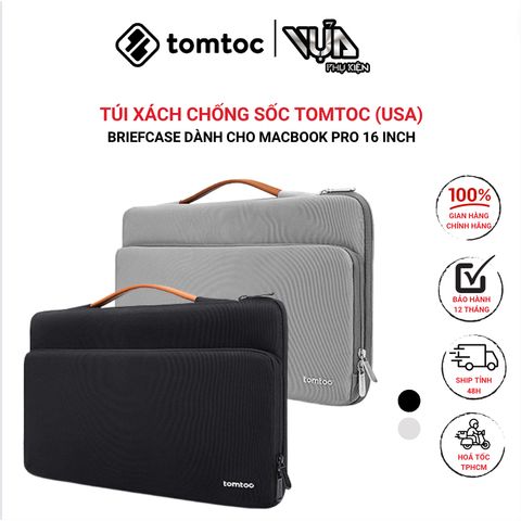  TÚI XÁCH CHỐNG SỐC TOMTOC (USA) BRIEFCASE Dành Cho MACBOOK PRO 16 Inch 