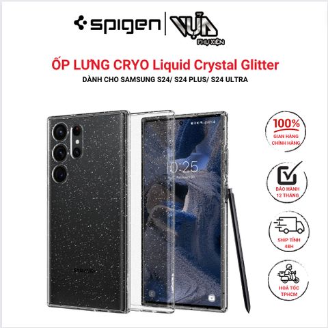  ỐP LƯNG CRYO Liquid Crystal Glitter DÀNH CHO SAMSUNG S24/ S24 PLUS/ S24 ULTRA 
