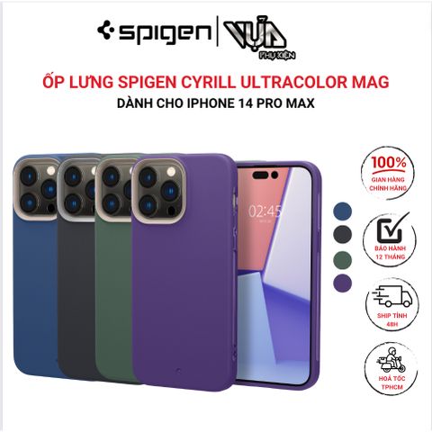  ỐP LƯNG SPIGEN CYRILL DÀNH CHO IPHONE 14 PRO MAX ULTRACOLOR MAG 