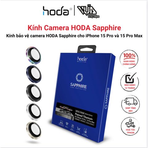  Miếng dán bảo vệ Lens CAMERA HODA SAPPHIRE CHO IPHONE 15 PRO/ 15 PRO MAX 