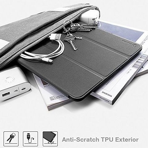  ỐP BAO DA TOMTOC (USA) SMART COVER SLIM WITH PEN HOLDER Dành Cho IPAD 9.7/10.5 Inch 