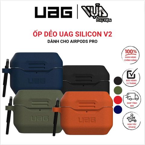  Ốp Dẻo Cho AIRPODS PRO GEN 1/2 UAG SILICON V2 vừa vặn và bảo vệ tối đa 