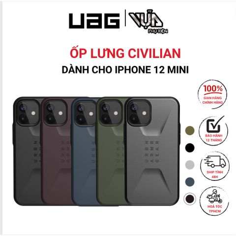  ỐP LƯNG CIVILIAN CHO IPHONE 12 MINI [5.4 INCH] 