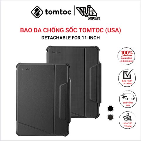  BAO DA CHỐNG SỐC TOMTOC (USA) IPAD PRO CASE 2 IN 1 ULTRA DETACHABLE FOR 11-INCH I.P.A.D 