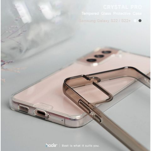 Ốp Lưng Crystal Pro HODA Dành Cho Samsung Galaxy S22 Plus/S22 Ultra Ốp chống sốc Hạn chế bám vân tay 