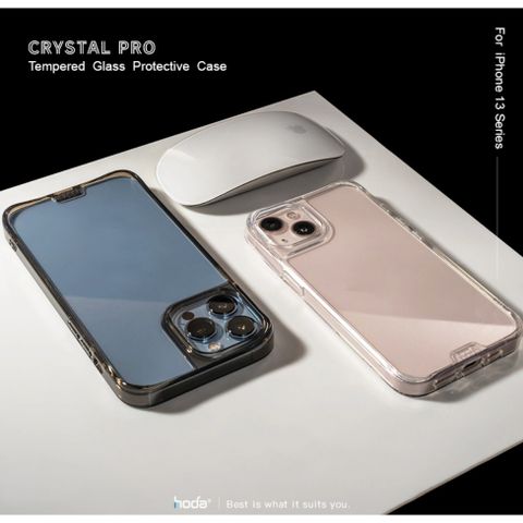  Ốp Lưng Crystal Pro HODA Dành Cho iPhone 13/iPhone 13 Pro/iPhone 13 Pro MaxỐp chống sốc, mặt lưng kính cườ 