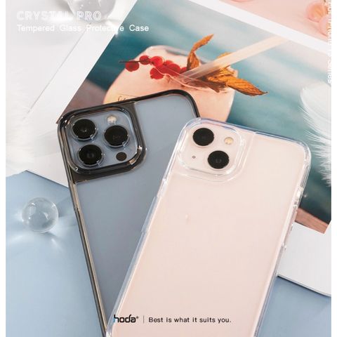  Ốp Lưng Crystal Pro HODA Dành Cho iPhone 13/iPhone 13 Pro/iPhone 13 Pro MaxỐp chống sốc, mặt lưng kính cườ 