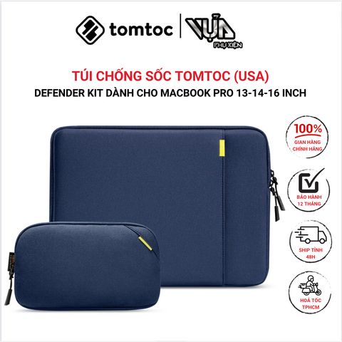  TÚI CHỐNG SỐC TOMTOC (USA) DEFENDER KIT Dành Cho MACBOOK PRO 16 Inch 