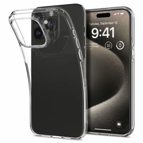  ỐP LƯNG DÀNH CHO IPHONE 15/ 15 PLUS/ 15 PRO/ 15 PRO MAX SPIGEN LIQUID CRYSTAL CLEAR 