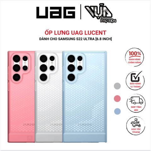  ỐP LƯNG UAG LUCENT CHO SAMSUNG GALAXY S22 ULTRA/S22 ULTRA 5G Thiết kế lõi sản phẩm mềm và chống va đập. 