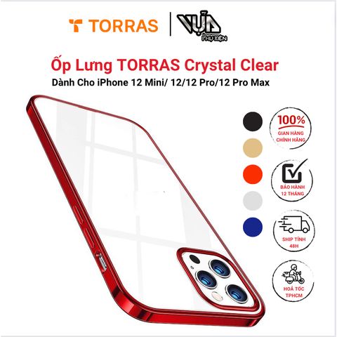  Ốp lưng TORRAS Crystal Clear cho iPhone 12 Mini/ 12/ 12 Pro/ 12 Pro Max 