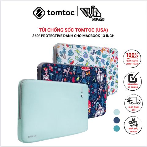  TÚI CHỐNG SỐC TOMTOC (USA) 360° PROTECTIVE Dành Cho MACBOOK AIR/PRO 13 Inch 