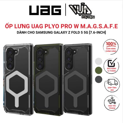  Ốp Lưng Cho SAMSUNG GALAXY Z FOLD 5 5G UAG PLYO PRO W SẠC TỪ TÍNH BÁM DÍNH chống sốc, chống va đập 