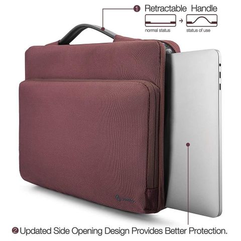  TÚI XÁCH CHỐNG SỐC TOMTOC (USA) BRIEFCASE Dành Cho MACBOOK PRO 13 Inch 